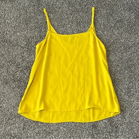 CAbi Yellow Floral V-Neck Top Size S - Picture 6 of 7